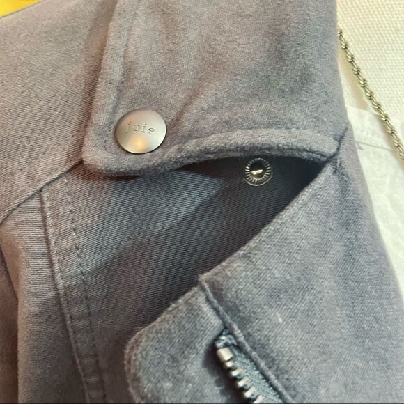 💥Host Pick!💥 Joie Seabrooke Steel Grey Soft Brushed Quilted Moto Jacket - Picture 6 of 16